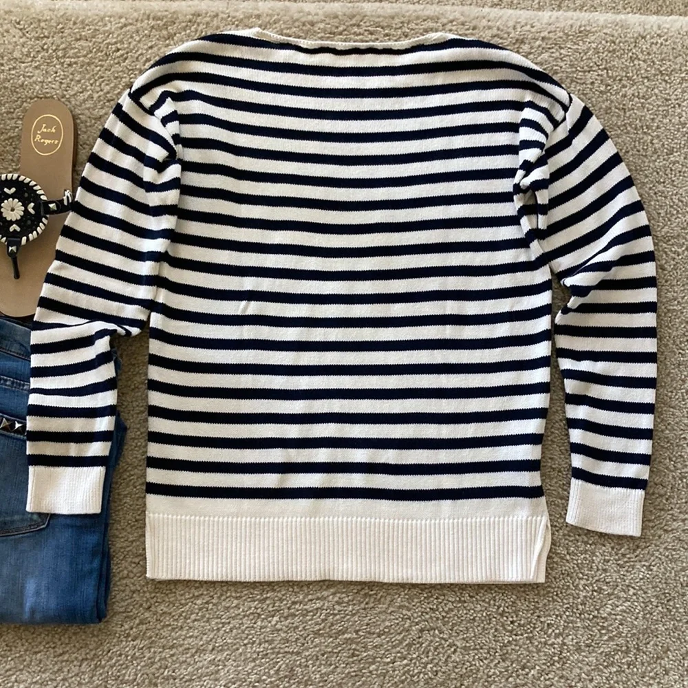 LOFT Striped ‘SUN’ Sweater - Picture 6 of 6